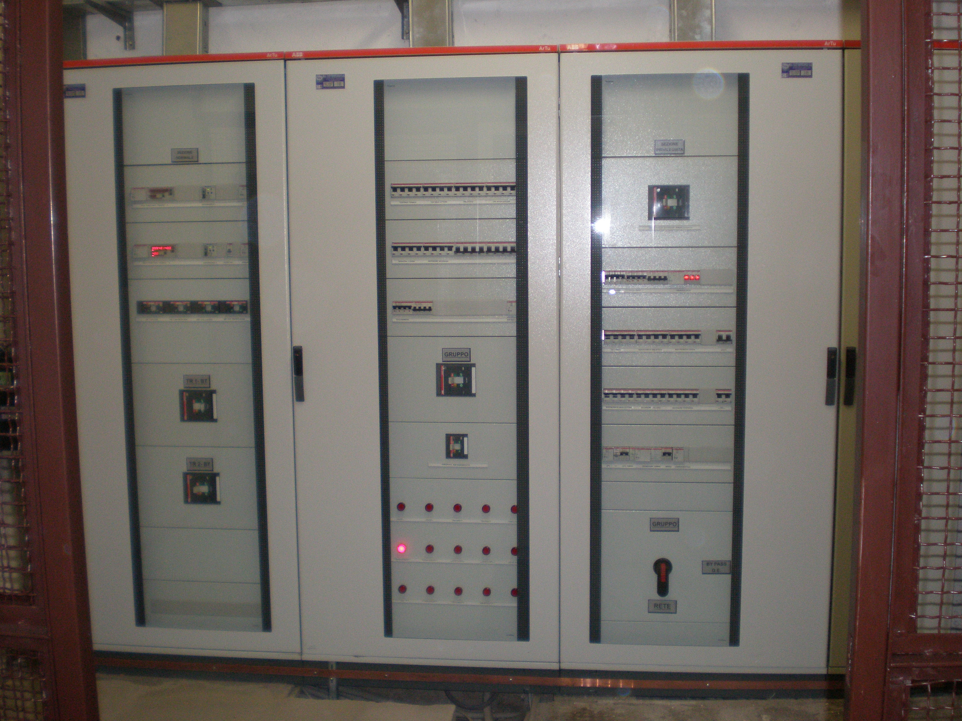 Quadro industriale cablato a regola d'arte